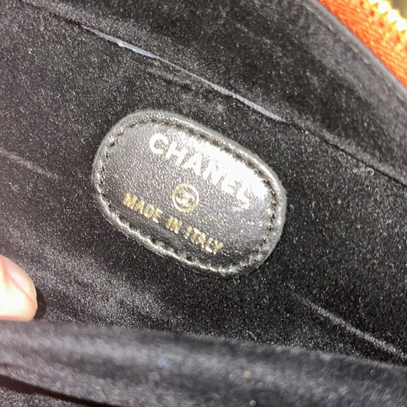 Chanel orange caviar jewelry case travel storage - Picture 13 of 15